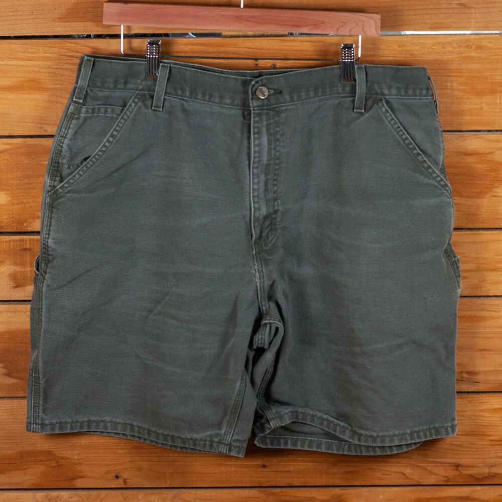 Carhartt Work Shorts in Moss - Men's 38x8"